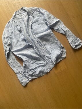Muji striped linen shirt